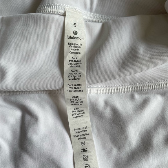 White Lululemon Leggings - Picture 4 of 6